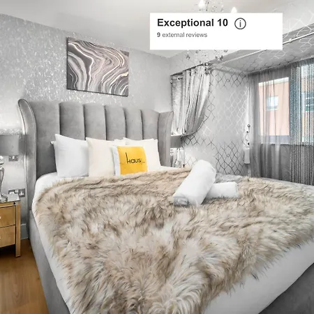 Apartmán Luxury 1 Bed Flat With Parking 11k - Rated - Netflix - Wifi - 70 Inch Smart Tv - Centre - Tv In Bedroom - Rated Birmingham